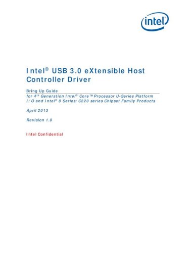 intel usb 3.0 extensible host controller driver windows 8